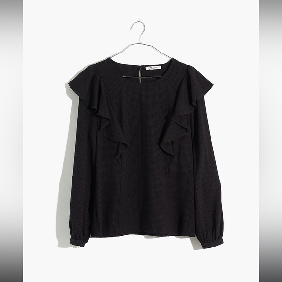 Madewell Ruffle Top - Picture 3 of 9